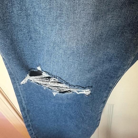Good American X Zara High-Rise Skinny Jeans Size 30 Plus Denim Distressed NWT - Picture 5 of 13